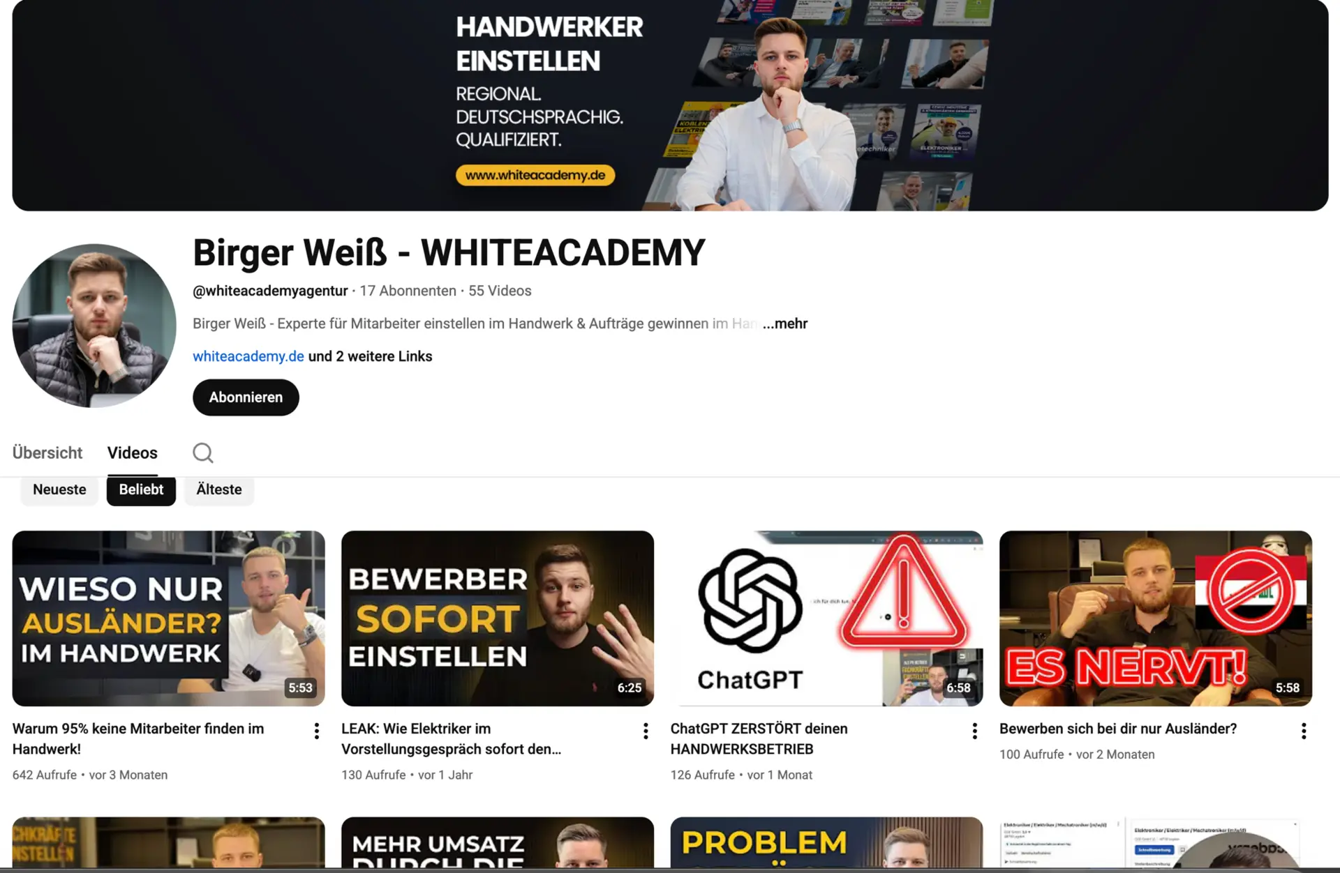 WHITEACADEMY YouTube